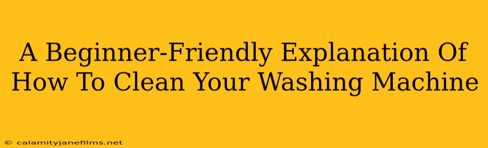 A Beginner-Friendly Explanation Of How To Clean Your Washing Machine