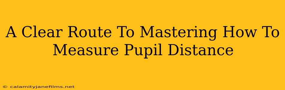 A Clear Route To Mastering How To Measure Pupil Distance