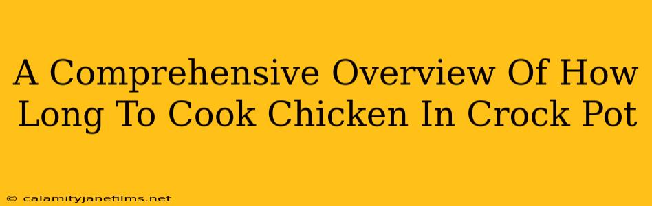 A Comprehensive Overview Of How Long To Cook Chicken In Crock Pot