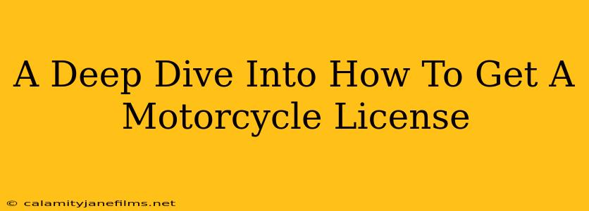 A Deep Dive Into How To Get A Motorcycle License