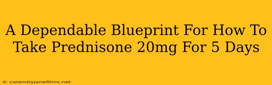 A Dependable Blueprint For How To Take Prednisone 20mg For 5 Days