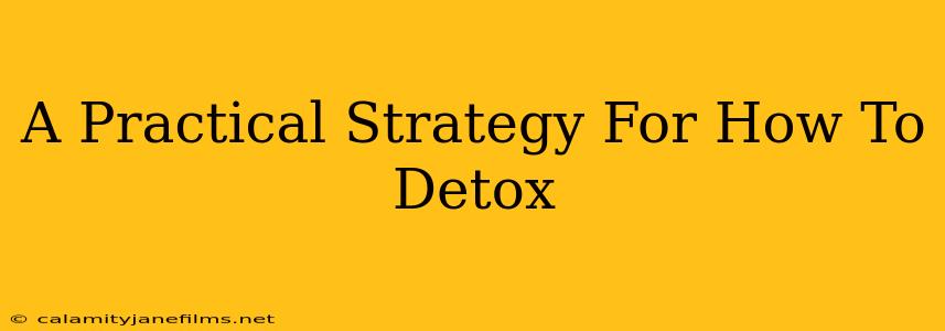 A Practical Strategy For How To Detox