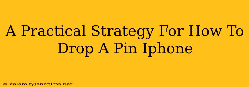 A Practical Strategy For How To Drop A Pin Iphone