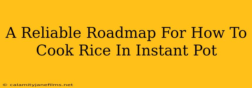 A Reliable Roadmap For How To Cook Rice In Instant Pot