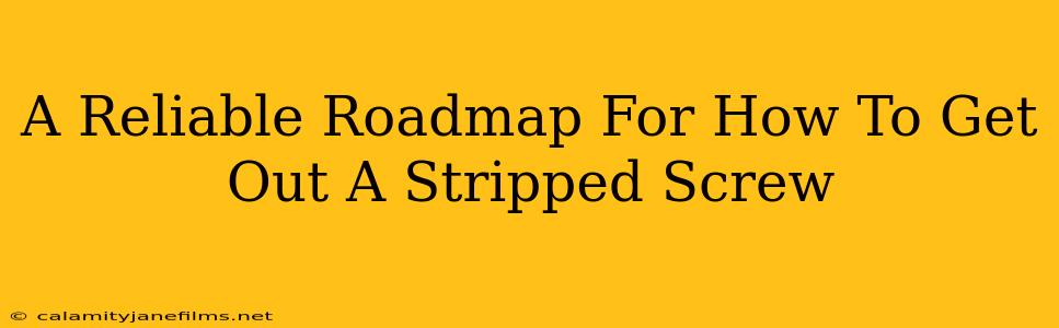 A Reliable Roadmap For How To Get Out A Stripped Screw