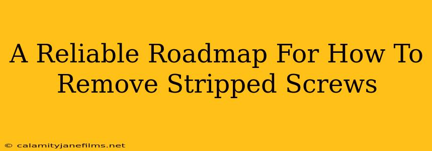 A Reliable Roadmap For How To Remove Stripped Screws