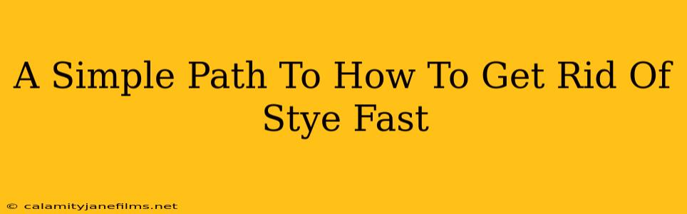 A Simple Path To How To Get Rid Of Stye Fast