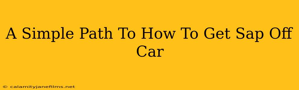 A Simple Path To How To Get Sap Off Car