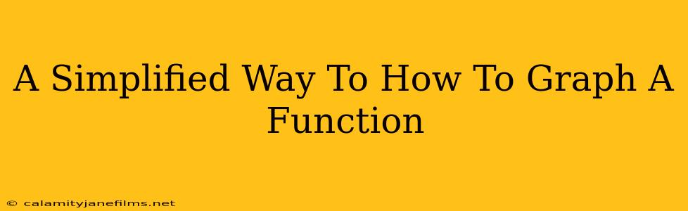 A Simplified Way To How To Graph A Function