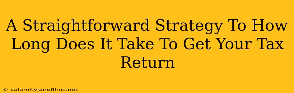 A Straightforward Strategy To How Long Does It Take To Get Your Tax Return