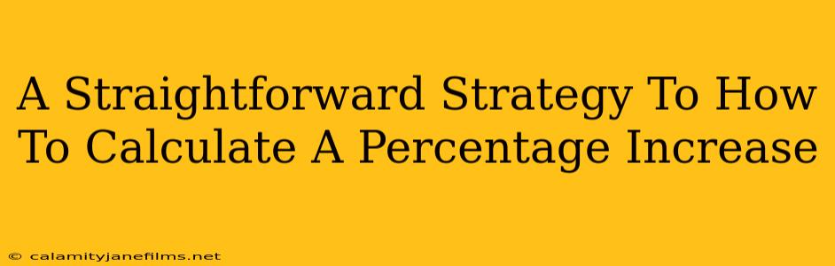 A Straightforward Strategy To How To Calculate A Percentage Increase