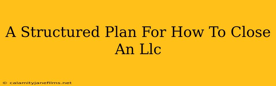 A Structured Plan For How To Close An Llc