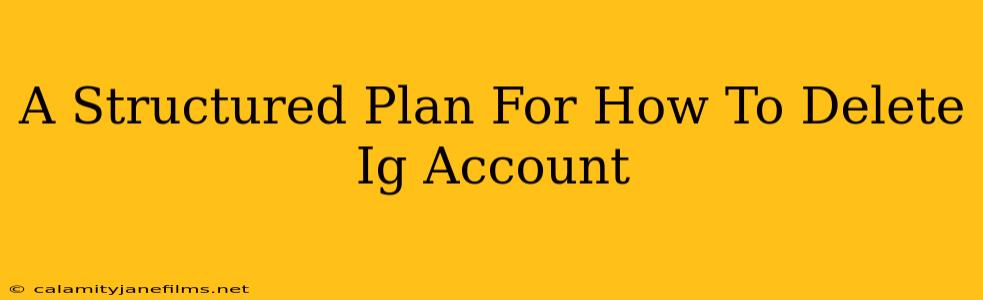 A Structured Plan For How To Delete Ig Account