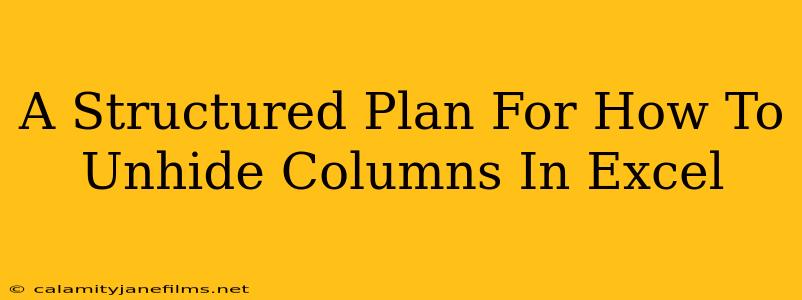 A Structured Plan For How To Unhide Columns In Excel