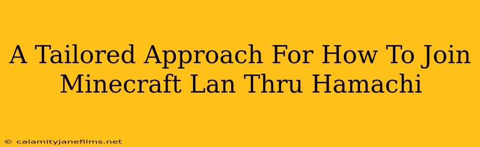 A Tailored Approach For How To Join Minecraft Lan Thru Hamachi