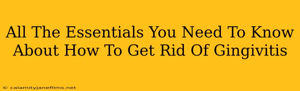 All The Essentials You Need To Know About How To Get Rid Of Gingivitis