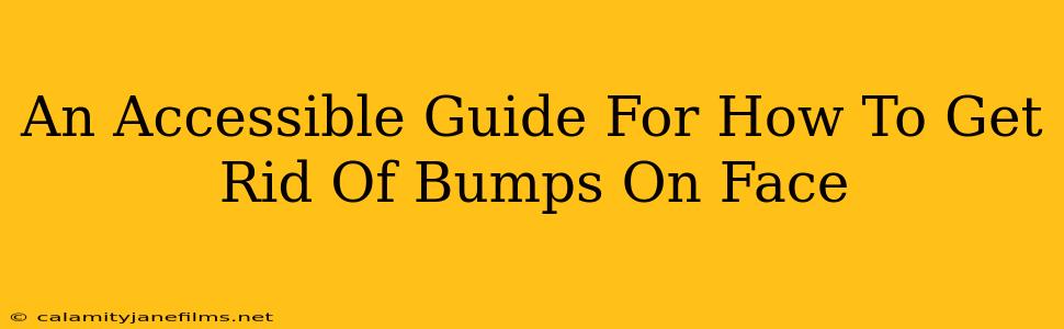 An Accessible Guide For How To Get Rid Of Bumps On Face