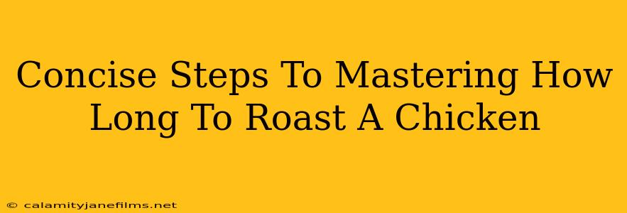 Concise Steps To Mastering How Long To Roast A Chicken