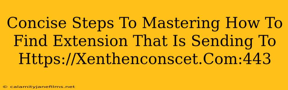 Concise Steps To Mastering How To Find Extension That Is Sending To Https://Xenthenconscet.Com:443