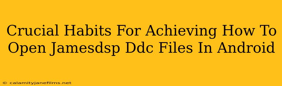 Crucial Habits For Achieving How To Open Jamesdsp Ddc Files In Android