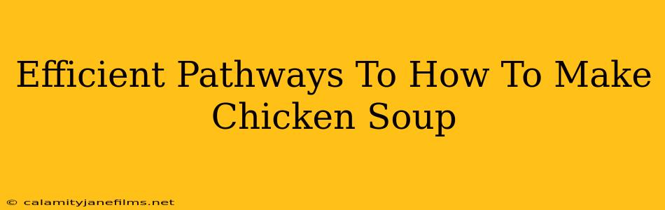 Efficient Pathways To How To Make Chicken Soup