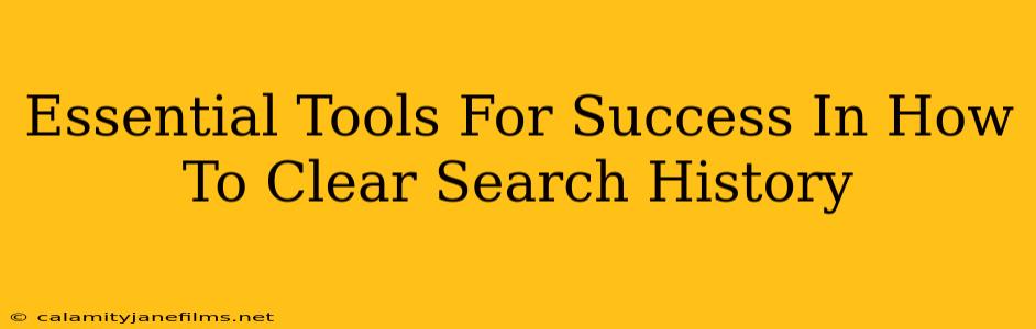 Essential Tools For Success In How To Clear Search History