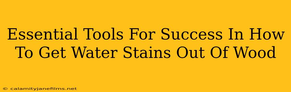 Essential Tools For Success In How To Get Water Stains Out Of Wood