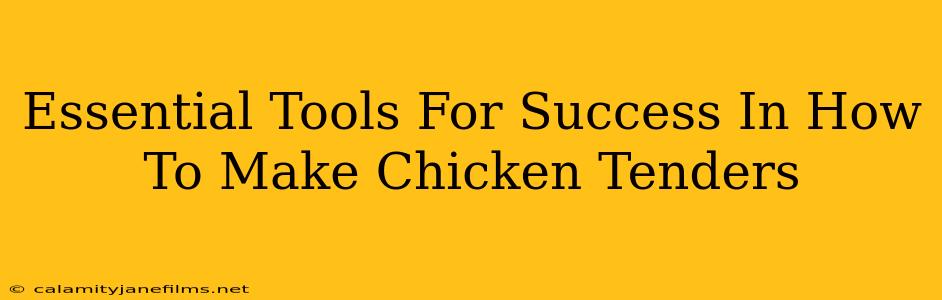 Essential Tools For Success In How To Make Chicken Tenders