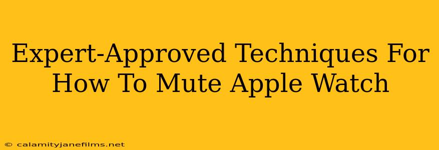 Expert-Approved Techniques For How To Mute Apple Watch