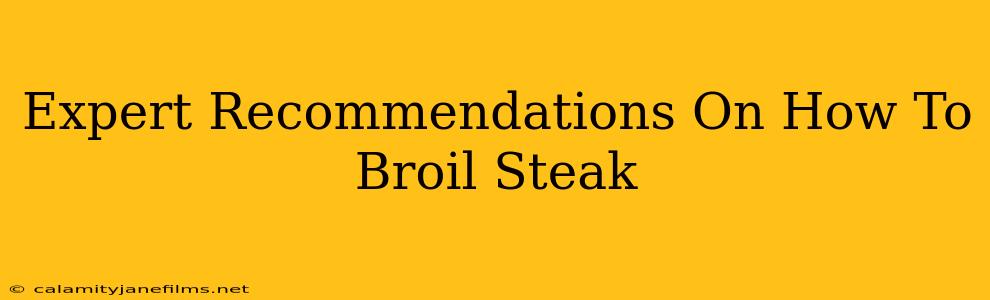 Expert Recommendations On How To Broil Steak