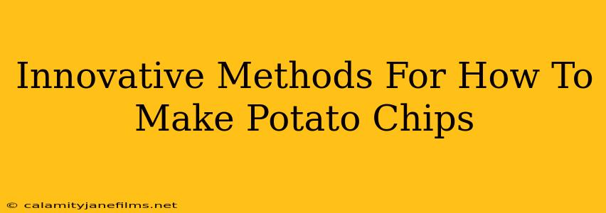 Innovative Methods For How To Make Potato Chips