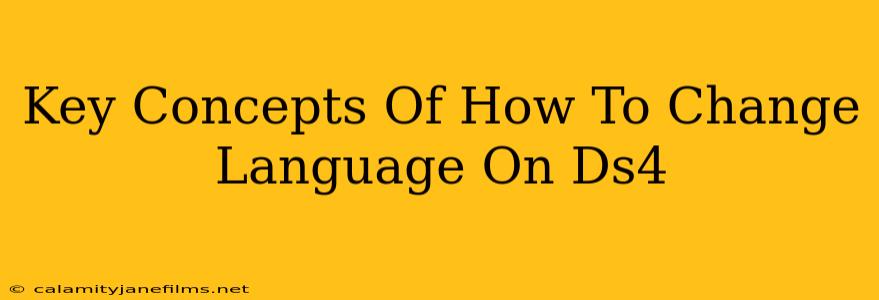 Key Concepts Of How To Change Language On Ds4