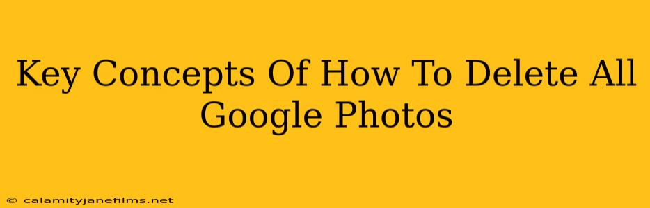 Key Concepts Of How To Delete All Google Photos