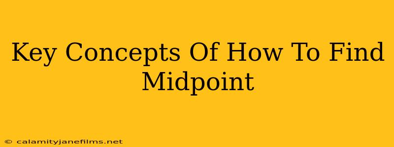 Key Concepts Of How To Find Midpoint