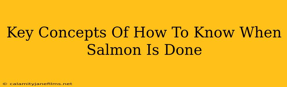 Key Concepts Of How To Know When Salmon Is Done