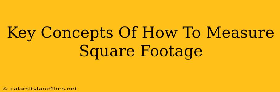 Key Concepts Of How To Measure Square Footage