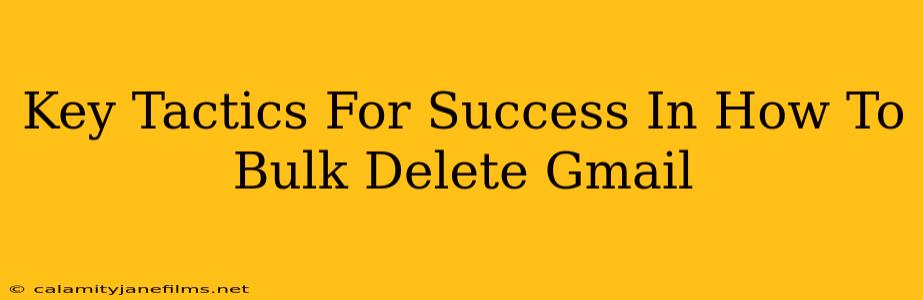 Key Tactics For Success In How To Bulk Delete Gmail