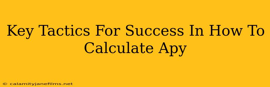 Key Tactics For Success In How To Calculate Apy