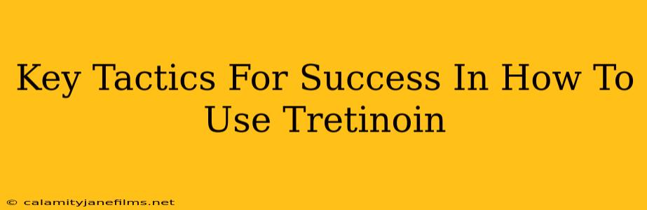 Key Tactics For Success In How To Use Tretinoin