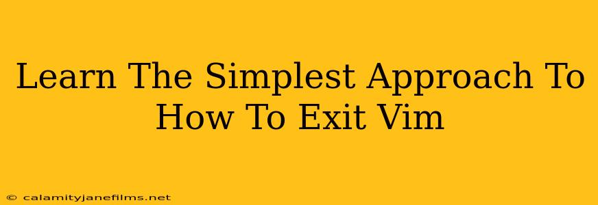 Learn The Simplest Approach To How To Exit Vim