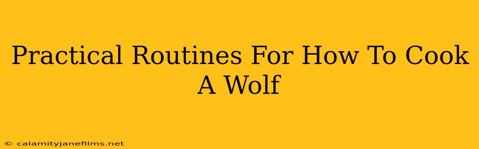 Practical Routines For How To Cook A Wolf