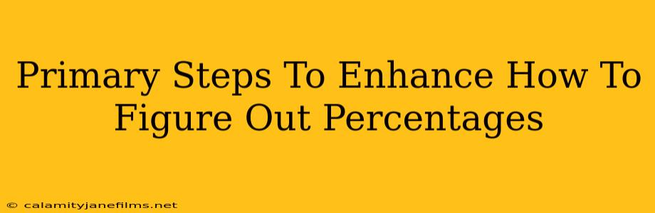 Primary Steps To Enhance How To Figure Out Percentages