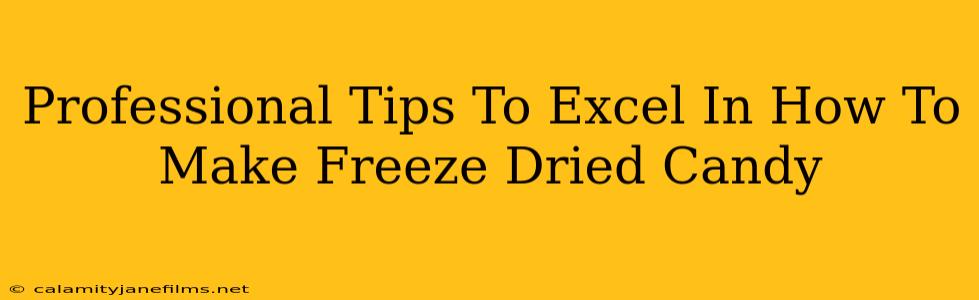 Professional Tips To Excel In How To Make Freeze Dried Candy