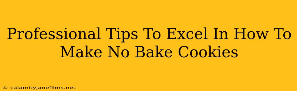 Professional Tips To Excel In How To Make No Bake Cookies