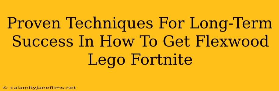 Proven Techniques For Long-Term Success In How To Get Flexwood Lego Fortnite