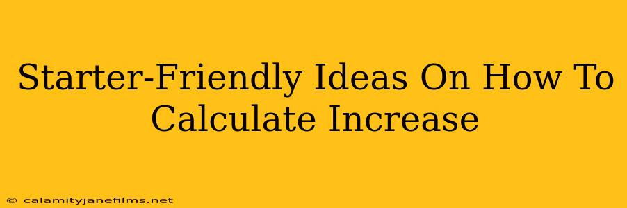 Starter-Friendly Ideas On How To Calculate Increase