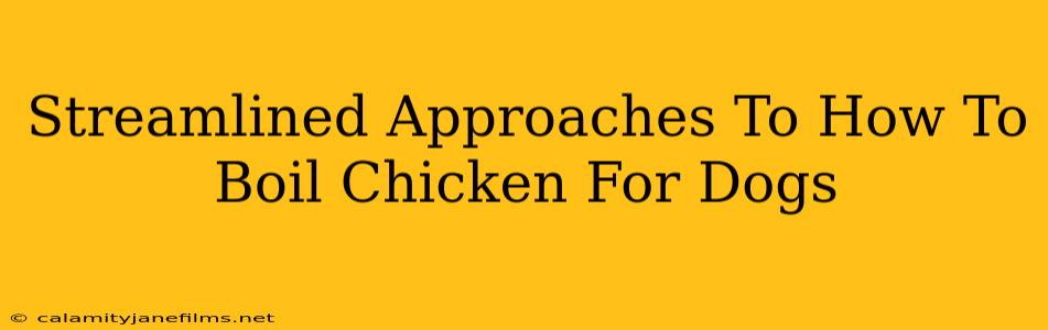 Streamlined Approaches To How To Boil Chicken For Dogs