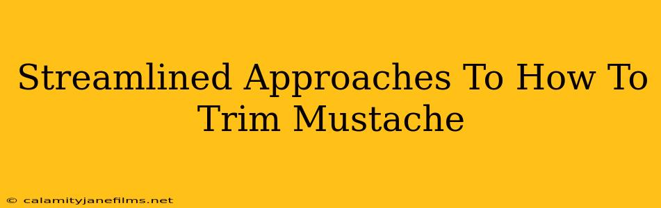 Streamlined Approaches To How To Trim Mustache