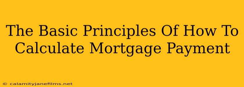 The Basic Principles Of How To Calculate Mortgage Payment