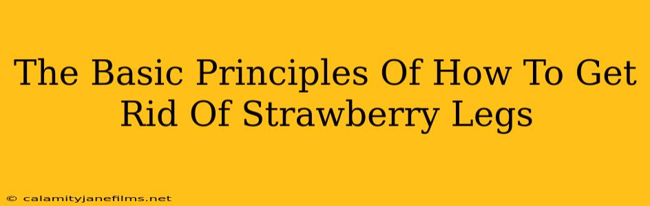 The Basic Principles Of How To Get Rid Of Strawberry Legs